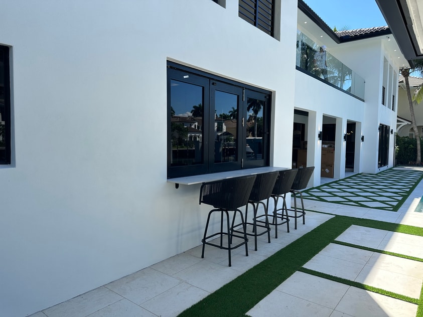 Bi-fold impact windows — Royal Palm Dr, Fort Lauderdale