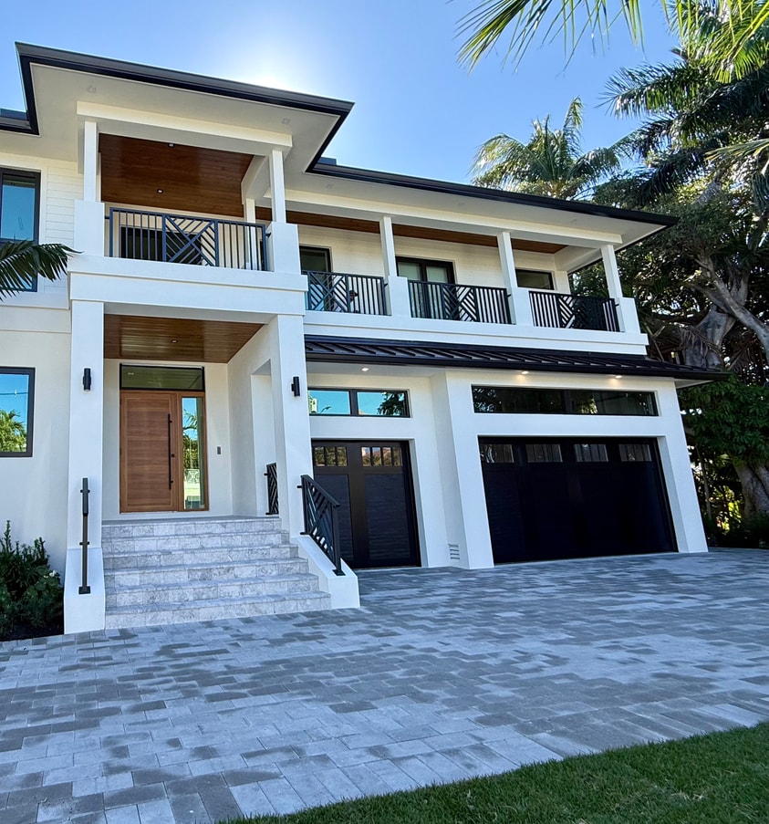 Contemporary panel impact garage door — Delmar Pl, Fort Lauderdale