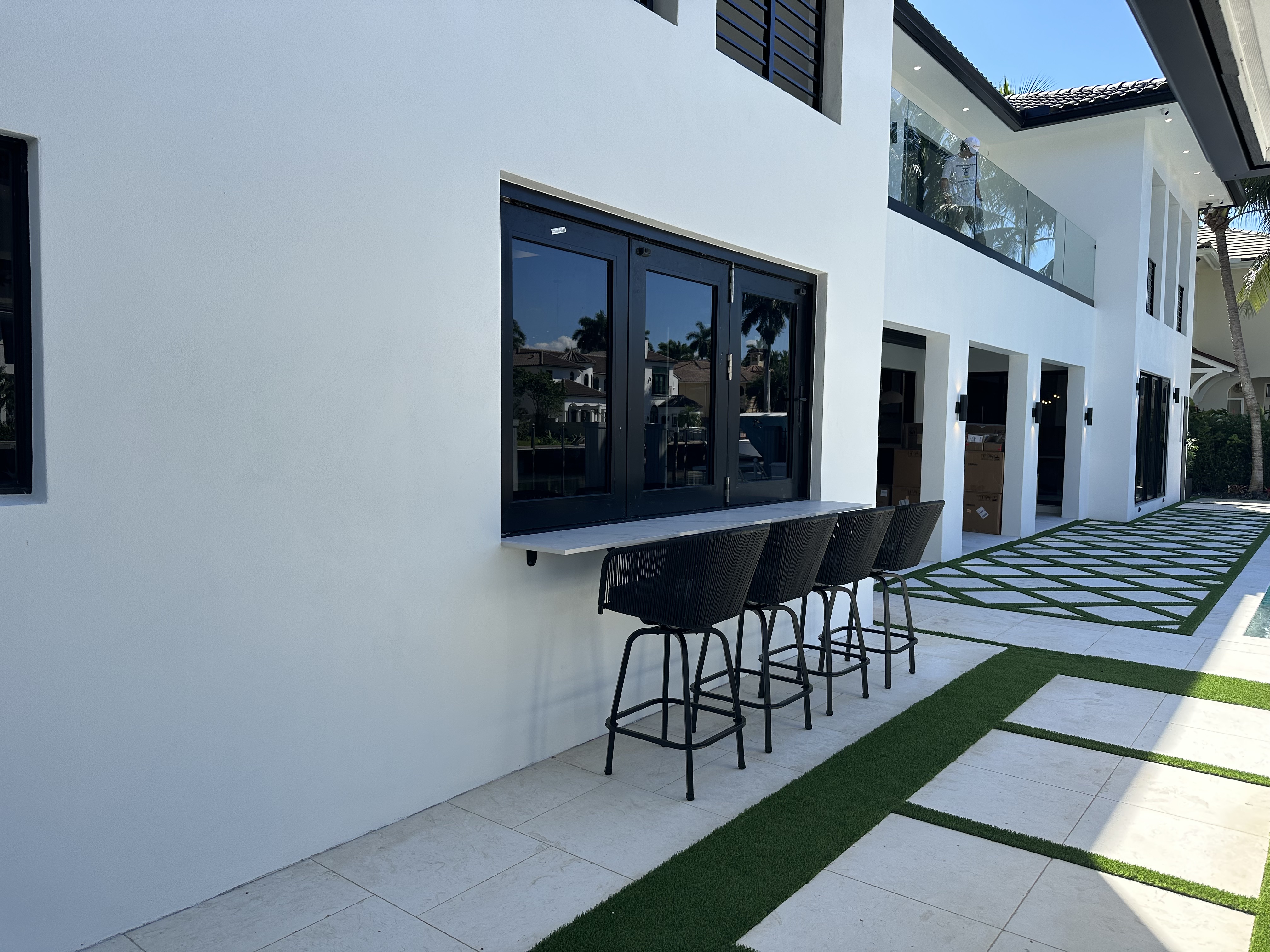 Bi-fold impact windows — Royal Palm Dr, Fort Lauderdale