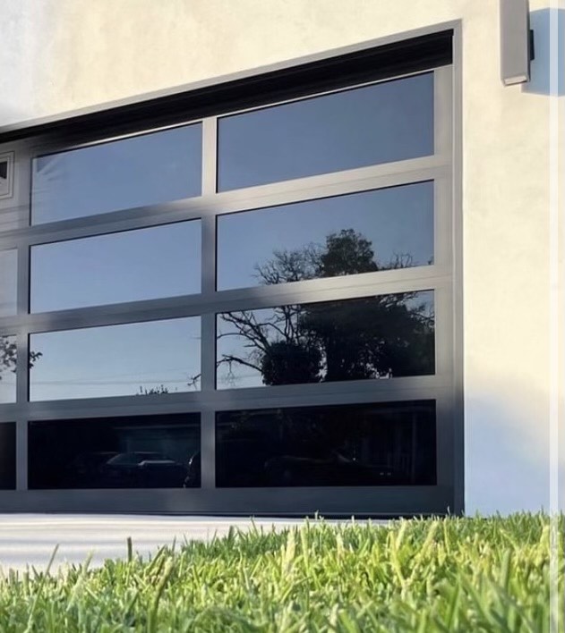 Full view aluminum impact garage door — Fort Lauderdale, FL