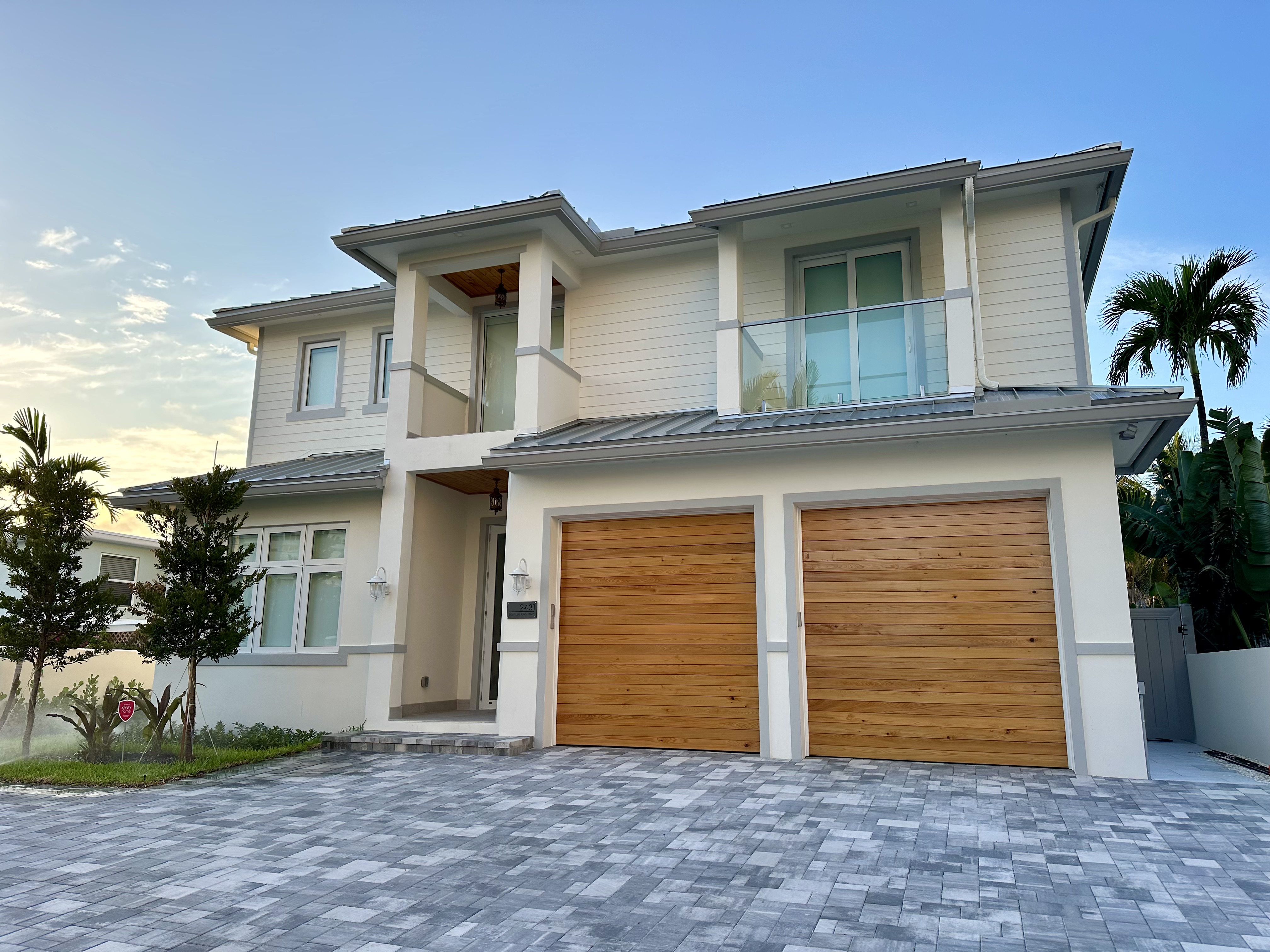 Wood grain impact garage door — Las Olas, Fort Lauderdale
