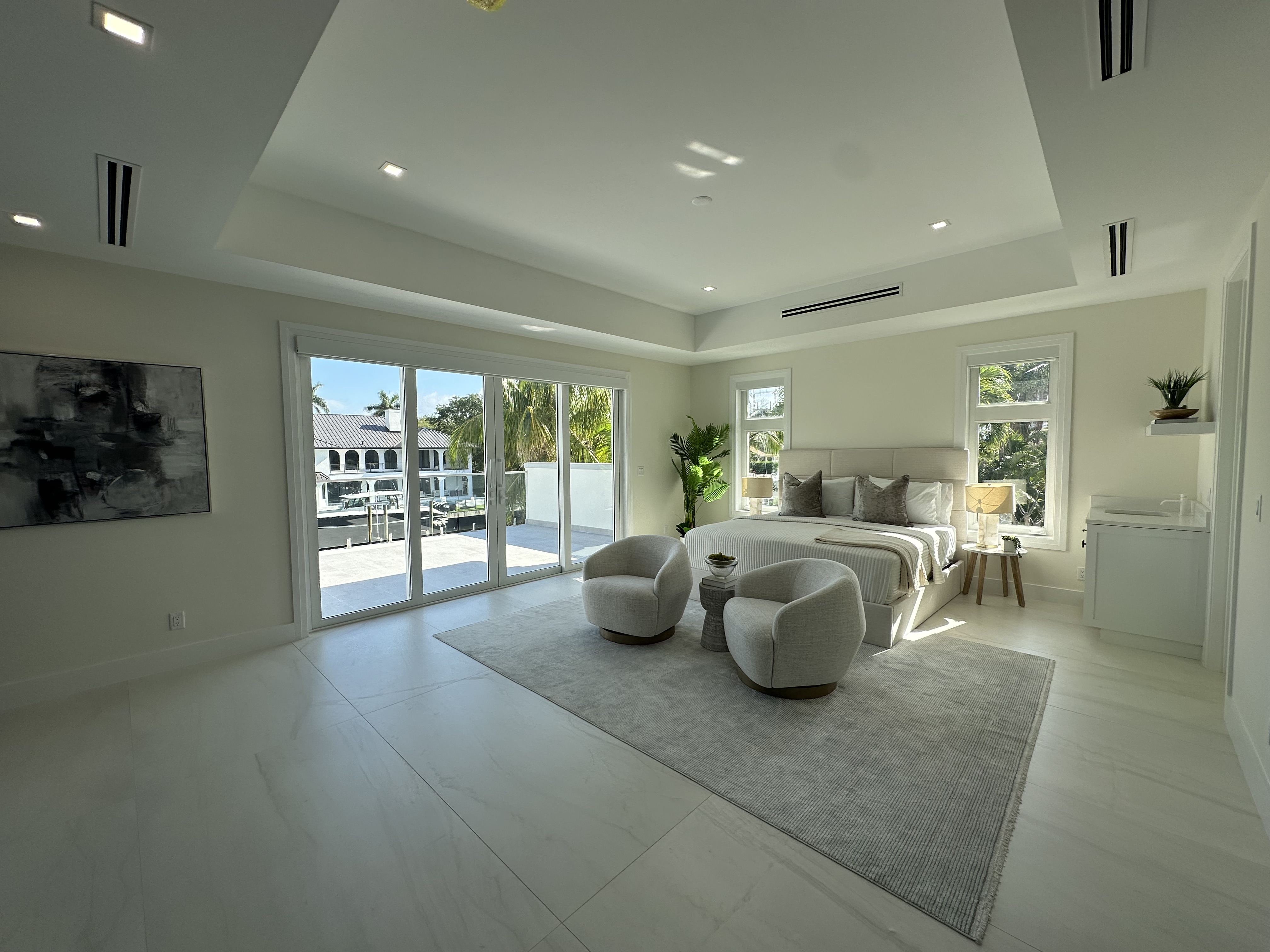 Sliding glass impact door — Las Olas, Fort Lauderdale