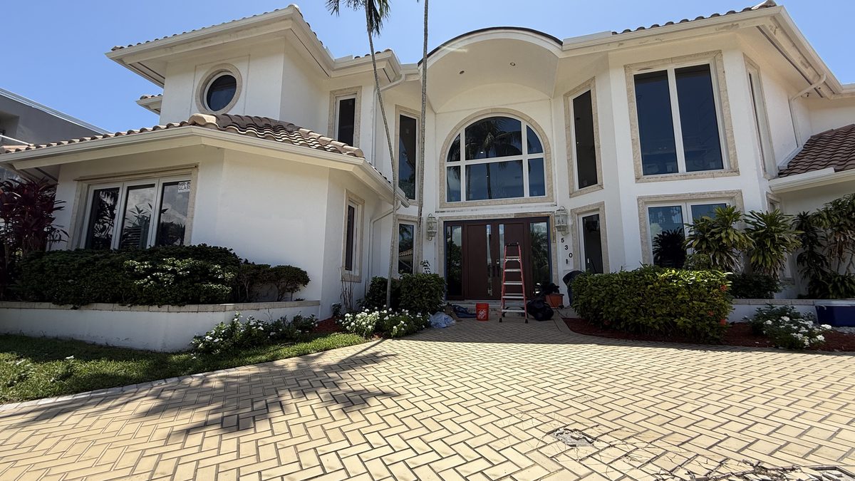 Completed impact windows — 530 Lido Dr, Fort Lauderdale
